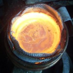 中频炉熔炼铜